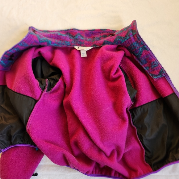 Columbia Vintage 90's Color Block Zipped Fleece Women's M - Picture 8 of 8